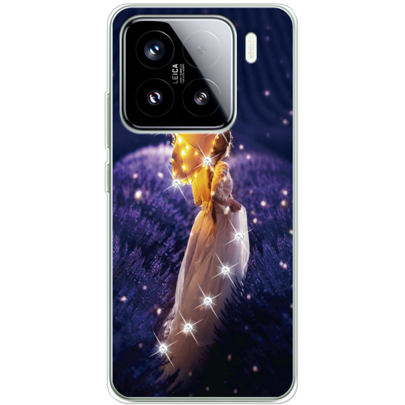 Чохол зі стразами Xiaomi 15 Girl with Umbrella