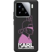 Чорний чохол BoxFace Xiaomi 15 Pink Karl