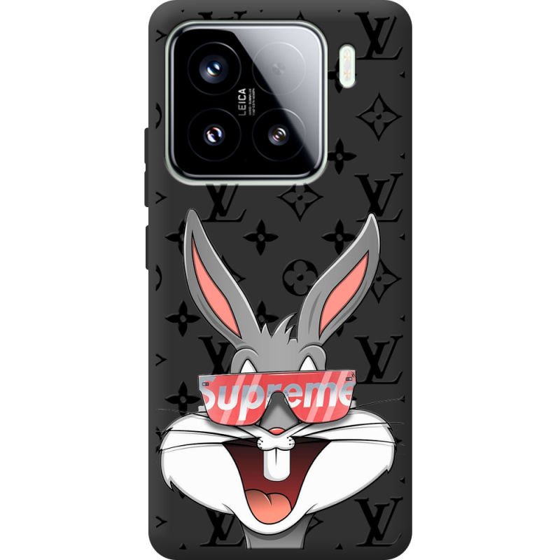 Чорний чохол BoxFace Xiaomi 15 looney bunny