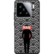 Чорний чохол BoxFace Xiaomi 15 Man Pattern