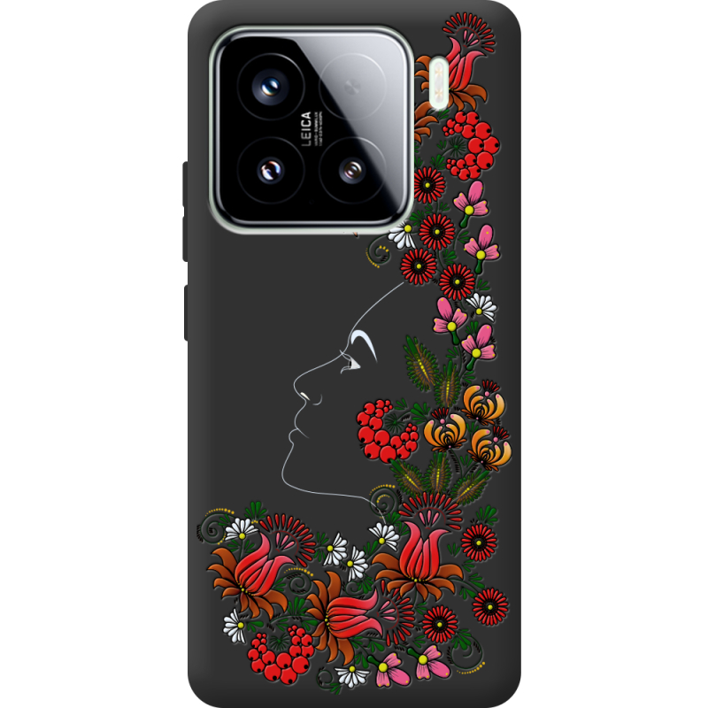 Чорний чохол BoxFace Xiaomi 15 3D Ukrainian Muse