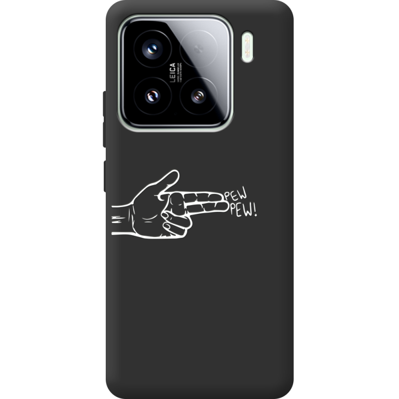 Чорний чохол BoxFace Xiaomi 15 Pew Pew