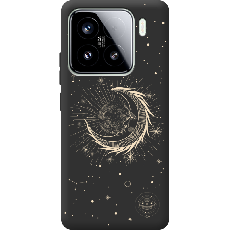 Чорний чохол BoxFace Xiaomi 15 Moon
