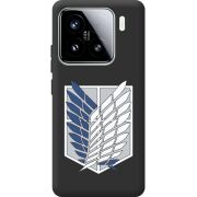 Чорний чохол BoxFace Xiaomi 15 Атака Титанов Крылья Свободы
