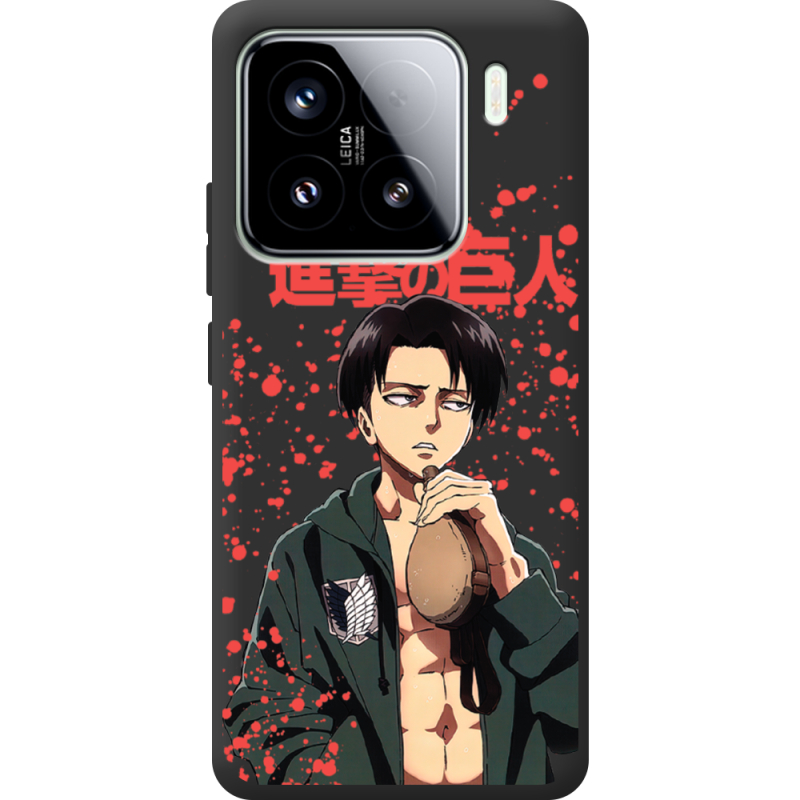 Чорний чохол BoxFace Xiaomi 15 Атака Титанов Леви