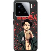 Чорний чохол BoxFace Xiaomi 15 Атака Титанов Леви