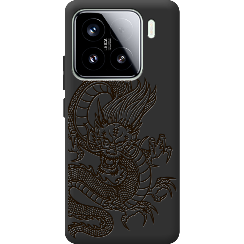 Чорний чохол BoxFace Xiaomi 15 Chinese Dragon