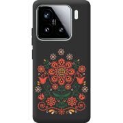 Чорний чохол BoxFace Xiaomi 15 Ukrainian Ornament