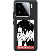 Чорний чохол BoxFace Xiaomi 15 Attack On Titan - Ackerman
