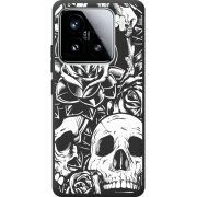 Чорний чохол BoxFace Xiaomi 15 Skull and Roses