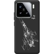 Чорний чохол BoxFace Xiaomi 15 Військовий літак