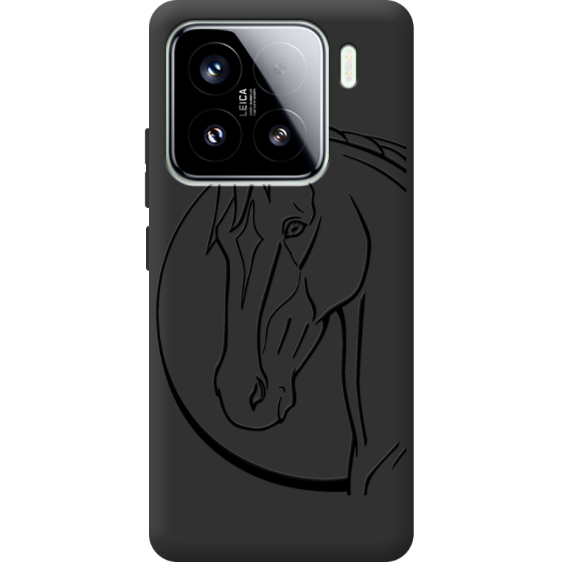 Чорний чохол BoxFace Xiaomi 15 Horse