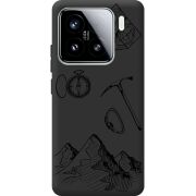 Чорний чохол BoxFace Xiaomi 15 Mountains