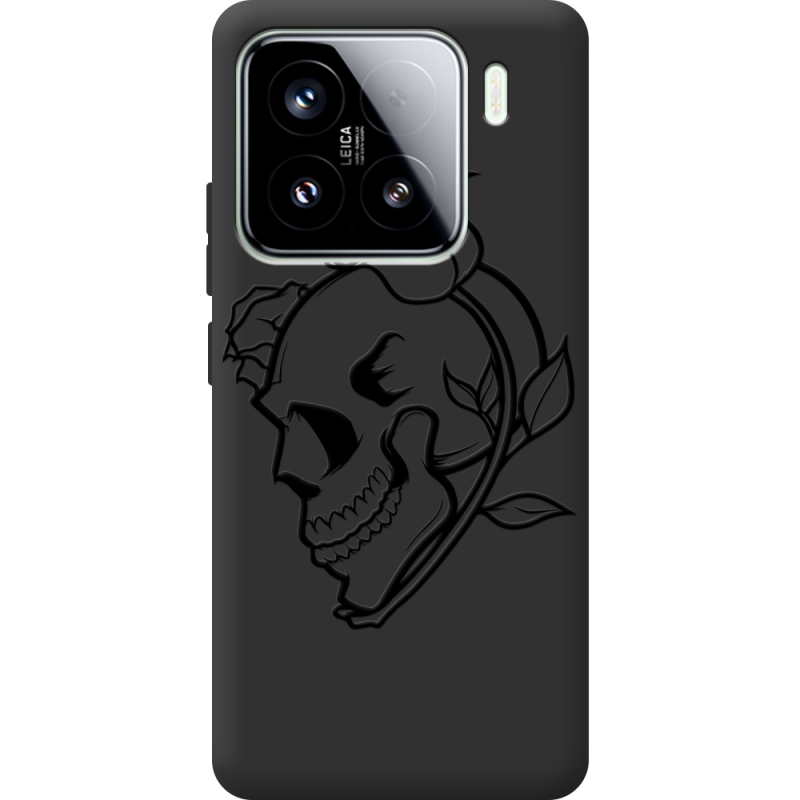 Чорний чохол BoxFace Xiaomi 15 Skull and Roses