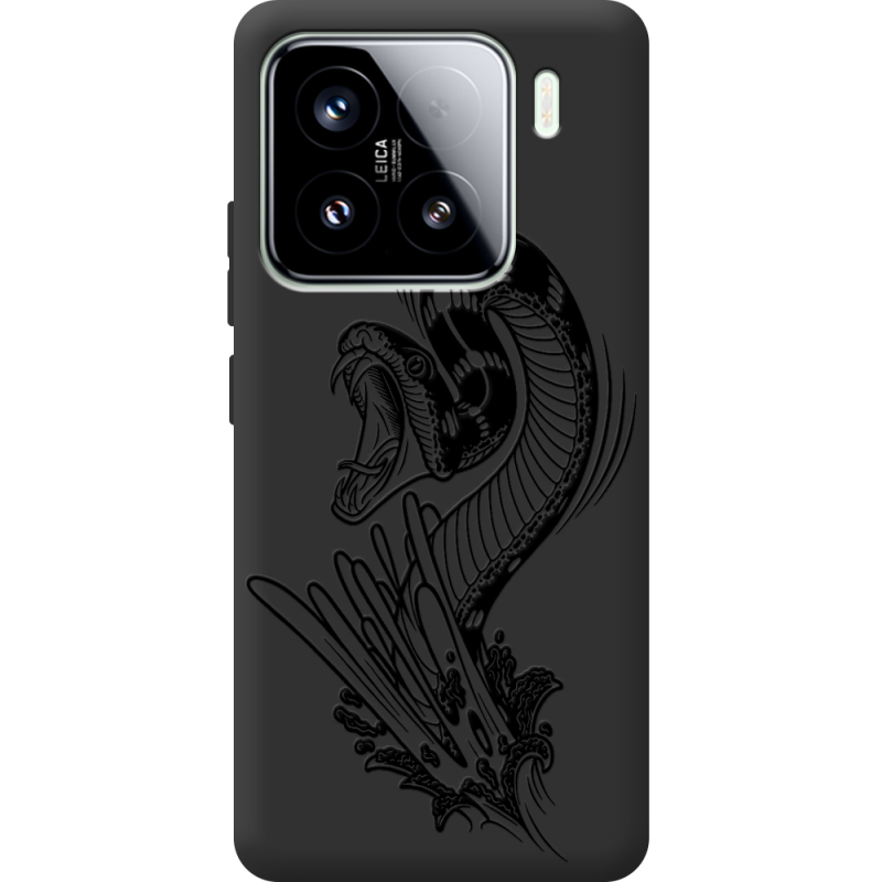 Чорний чохол BoxFace Xiaomi 15 Snake