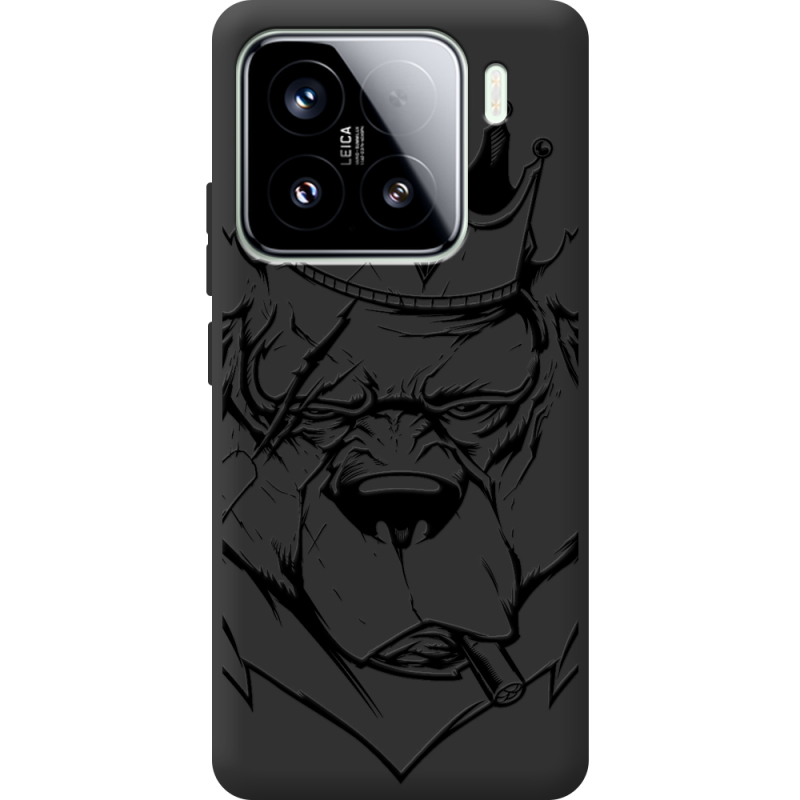 Чорний чохол BoxFace Xiaomi 15 Bear King
