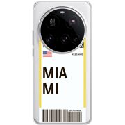 Прозорий чохол BoxFace Xiaomi 15 Ultra Ticket Miami