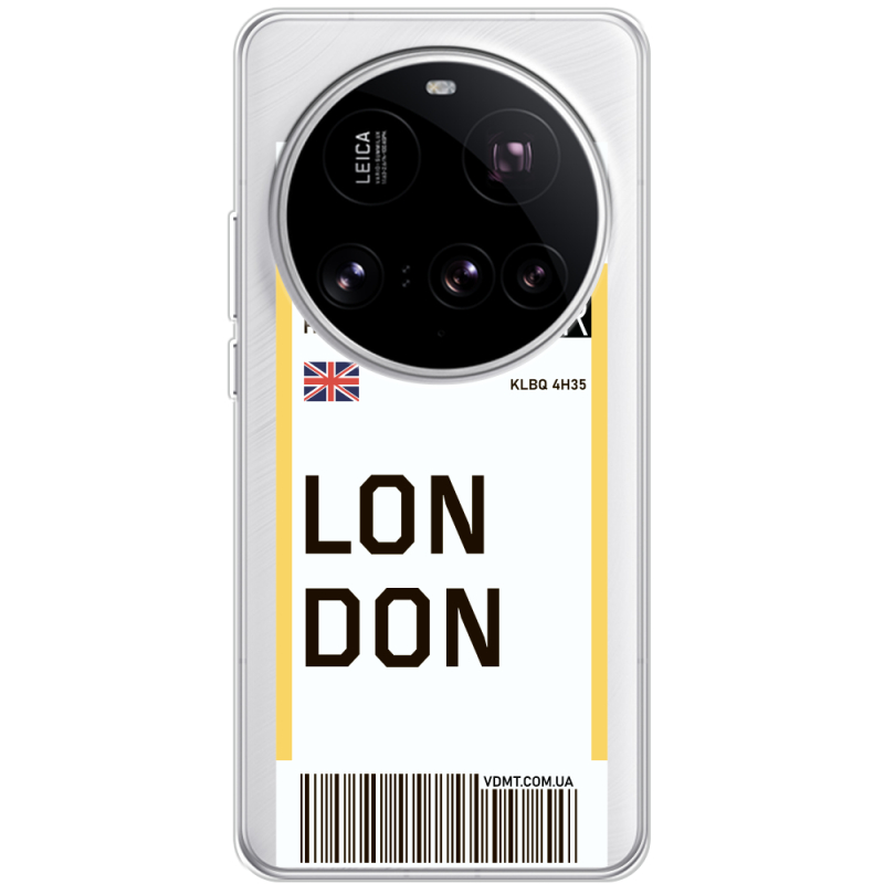 Прозорий чохол BoxFace Xiaomi 15 Ultra Ticket London