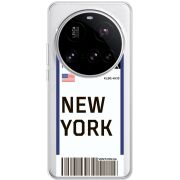 Прозорий чохол BoxFace Xiaomi 15 Ultra Ticket New York