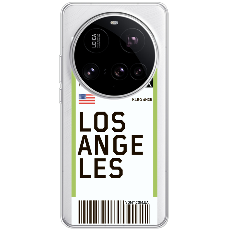 Прозорий чохол BoxFace Xiaomi 15 Ultra Ticket Los Angeles