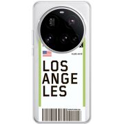 Прозорий чохол BoxFace Xiaomi 15 Ultra Ticket Los Angeles