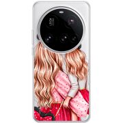 Прозорий чохол BoxFace Xiaomi 15 Ultra Mouse Girls