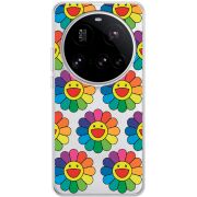 Прозорий чохол BoxFace Xiaomi 15 Ultra Hippie Flowers