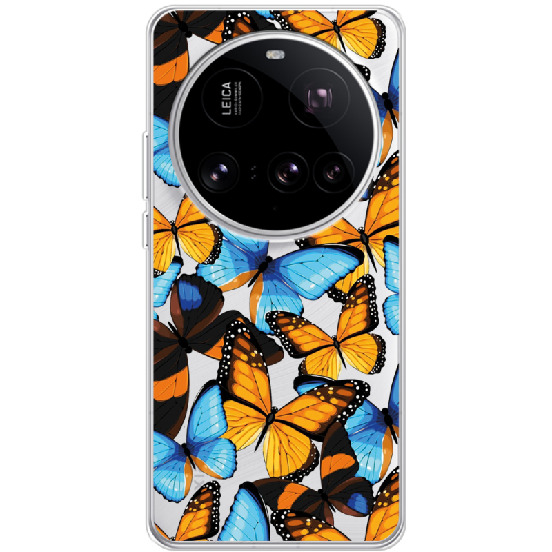 Прозорий чохол BoxFace Xiaomi 15 Ultra Butterfly Morpho