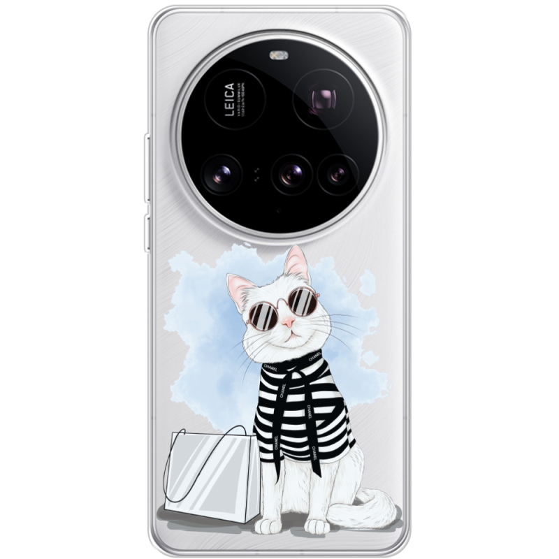 Прозорий чохол BoxFace Xiaomi 15 Ultra Cat Style