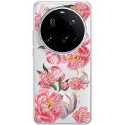 Прозорий чохол BoxFace Xiaomi 15 Ultra Peony Watercolor Style