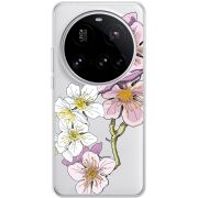 Прозорий чохол BoxFace Xiaomi 15 Ultra Cherry Blossom