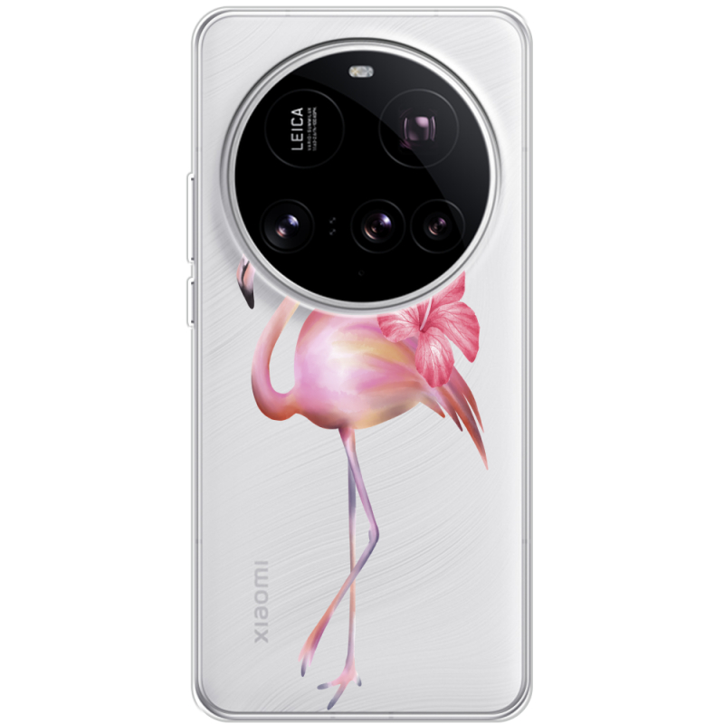 Прозорий чохол BoxFace Xiaomi 15 Ultra Floral Flamingo