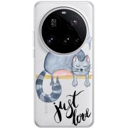 Прозорий чохол BoxFace Xiaomi 15 Ultra Just Love