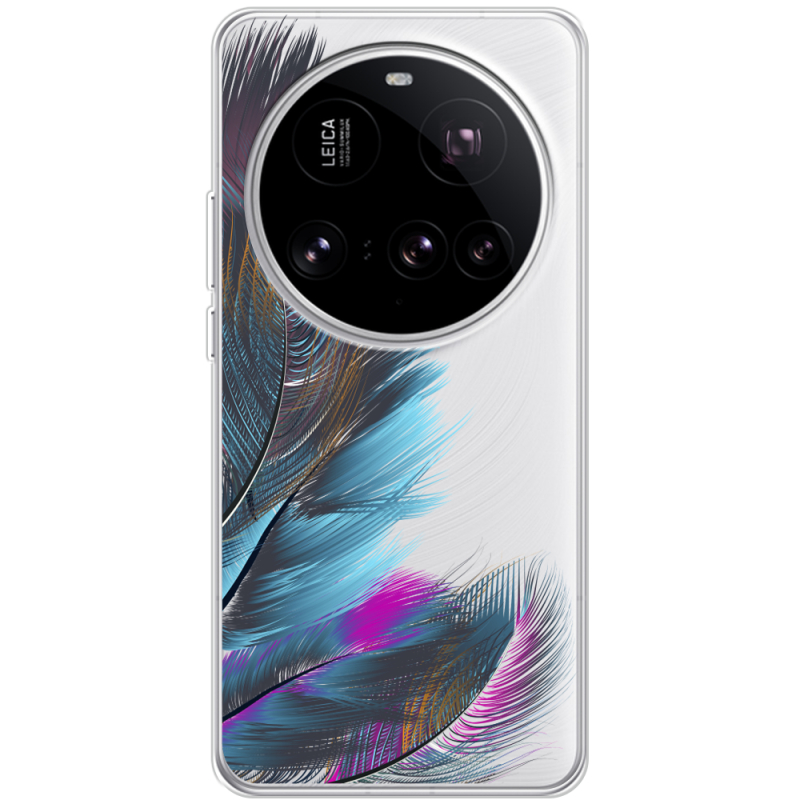 Прозорий чохол BoxFace Xiaomi 15 Ultra Feathers