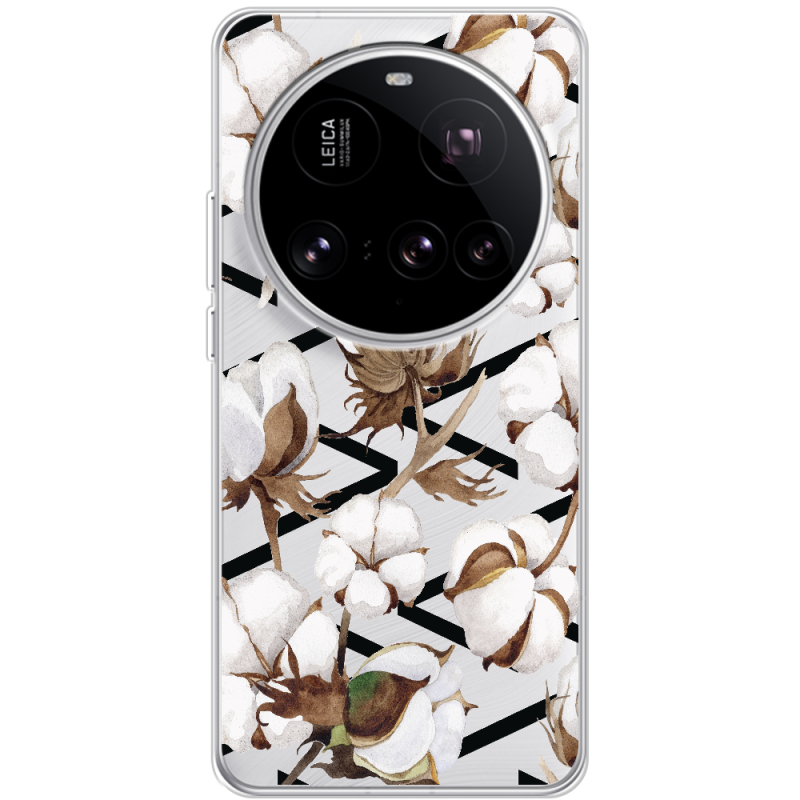 Прозорий чохол BoxFace Xiaomi 15 Ultra Cotton flowers