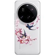 Чохол зі стразами Xiaomi 15 Ultra Swallows and Bloom