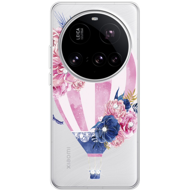 Чохол зі стразами Xiaomi 15 Ultra Pink Air Baloon