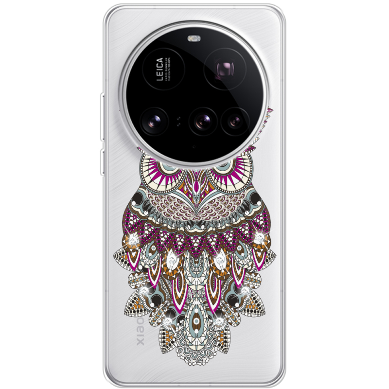 Чохол зі стразами Xiaomi 15 Ultra Owl