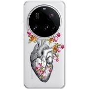 Чохол зі стразами Xiaomi 15 Ultra Heart