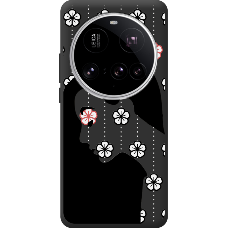 Чорний чохол BoxFace Xiaomi 15 Ultra Flower Hair