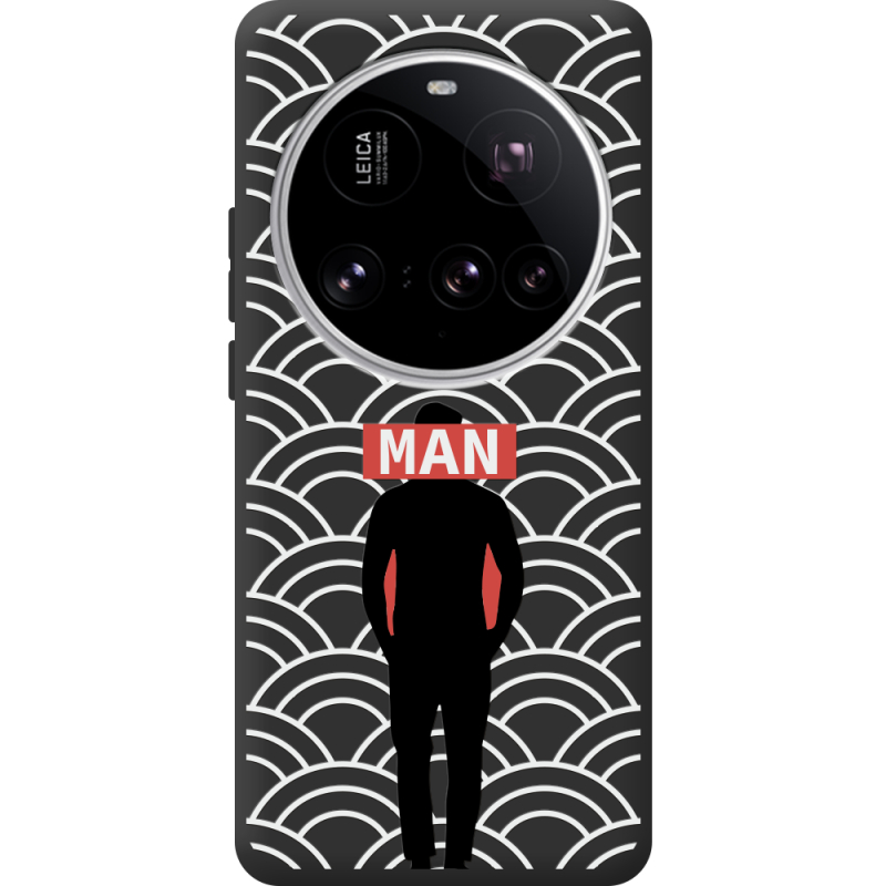 Чорний чохол BoxFace Xiaomi 15 Ultra Man Pattern