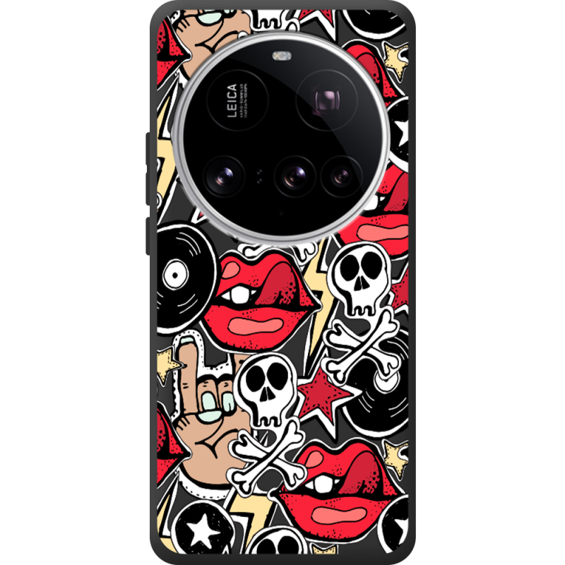 Чорний чохол BoxFace Xiaomi 15 Ultra Rock Graffiti