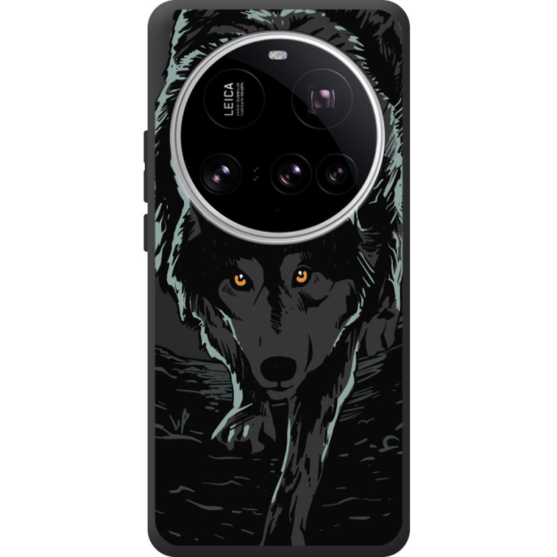 Чорний чохол BoxFace Xiaomi 15 Ultra Wolf