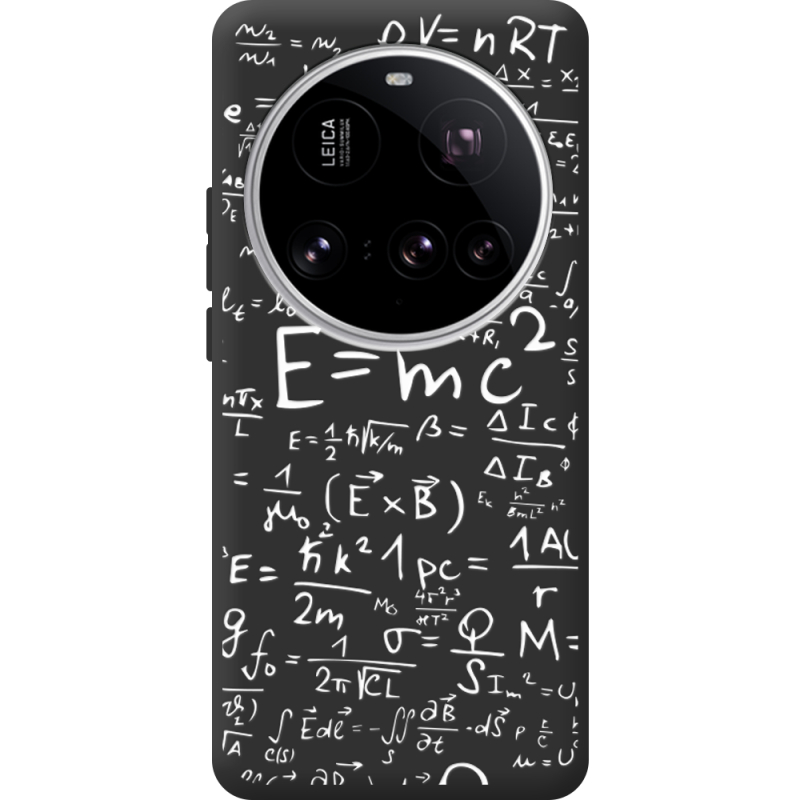 Чорний чохол BoxFace Xiaomi 15 Ultra E=mc2