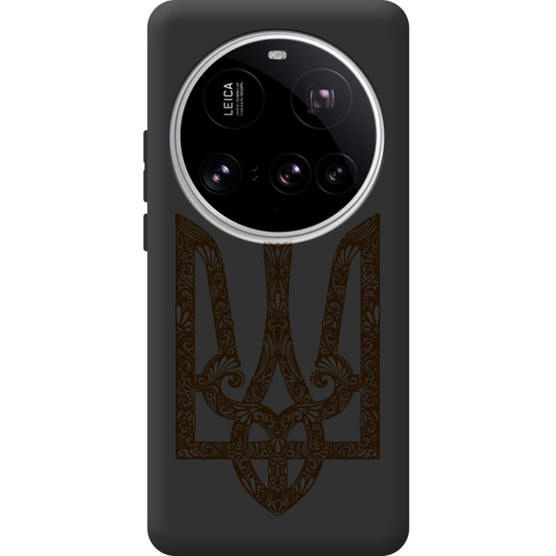 Чорний чохол BoxFace Xiaomi 15 Ultra Ukrainian Trident