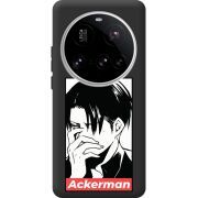Чорний чохол BoxFace Xiaomi 15 Ultra Attack On Titan - Ackerman