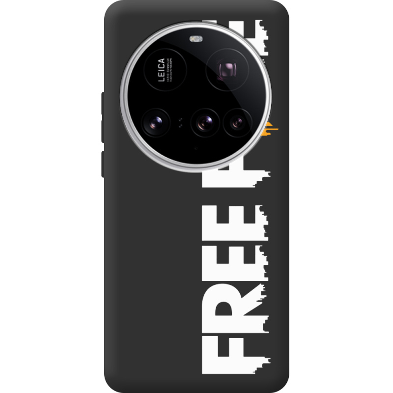 Чорний чохол BoxFace Xiaomi 15 Ultra Free Fire White Logo