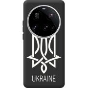 Чорний чохол BoxFace Xiaomi 15 Ultra Тризуб монограмма ukraine