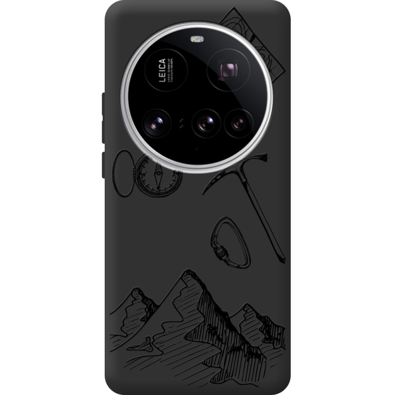 Чорний чохол BoxFace Xiaomi 15 Ultra Mountains