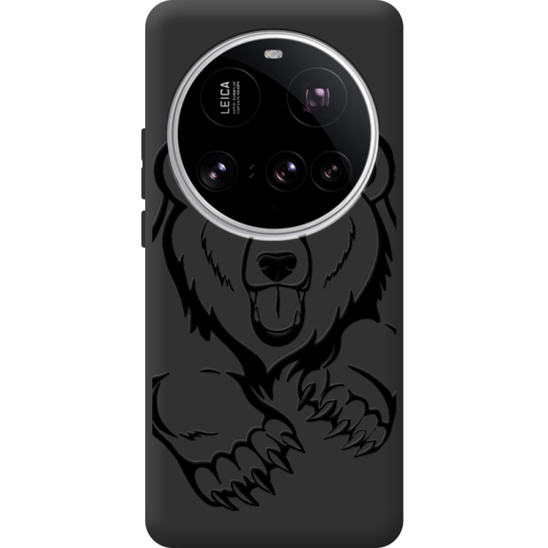 Чорний чохол BoxFace Xiaomi 15 Ultra Grizzly Bear